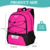 WOLT Soccer Backpack Soccer Bag with Ball Holder & Shoes Compartment, Sport Equipment Bags For Football, Basketball, Volleyball, Gym (Pink) view 2