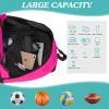 WOLT Soccer Backpack Soccer Bag with Ball Holder & Shoes Compartment, Sport Equipment Bags For Football, Basketball, Volleyball, Gym (Pink) view 4