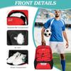 WOLT Soccer Backpack Soccer Bag with Ball Holder & Shoes Compartment, Sport Equipment Bags For Football, Basketball, Volleyball, Gym (Red) view 3