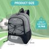 WOLT Soccer Backpack Soccer Bag with Ball Holder & Shoes Compartment, Sport Equipment Bags For Football, Basketball, Volleyball, Gym(Grey) view 2