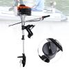 1.6 KW 4 Stroke Outboard Motor Boat Engine Black Heavy Duty Outboard Motor with Air Cooling System Outboard Motor Gas Boat Fishing Boat Engine for Aquaculture Fishing Outdoor Adventure view 2