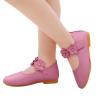 Kids Baby Girls Solid Flower Student Single Soft Dance Princess Shoes Children Wedding Flower Girl Glitter Shoes. (Pink, 3.5-4Years) view 3