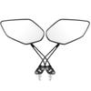 Bike Rearview Mirror Cycling Wide Range Back Reflector Adjustable Vision Mirror Black Adjustable Bike Handlebar Mirror Black 1 Pair, (AZ-P076-US1164525EKFUXTA) view 2