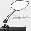 Bike Rearview Mirror Cycling Wide Range Back Reflector Adjustable Vision Mirror Black Adjustable Bike Handlebar Mirror Black 1 Pair, (AZ-P076-US1164525EKFUXTA) view 3