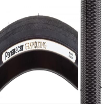 Panaracer Gravel King Slick 700x43 Tubeless TPI 95 Black/Black Reflective Road