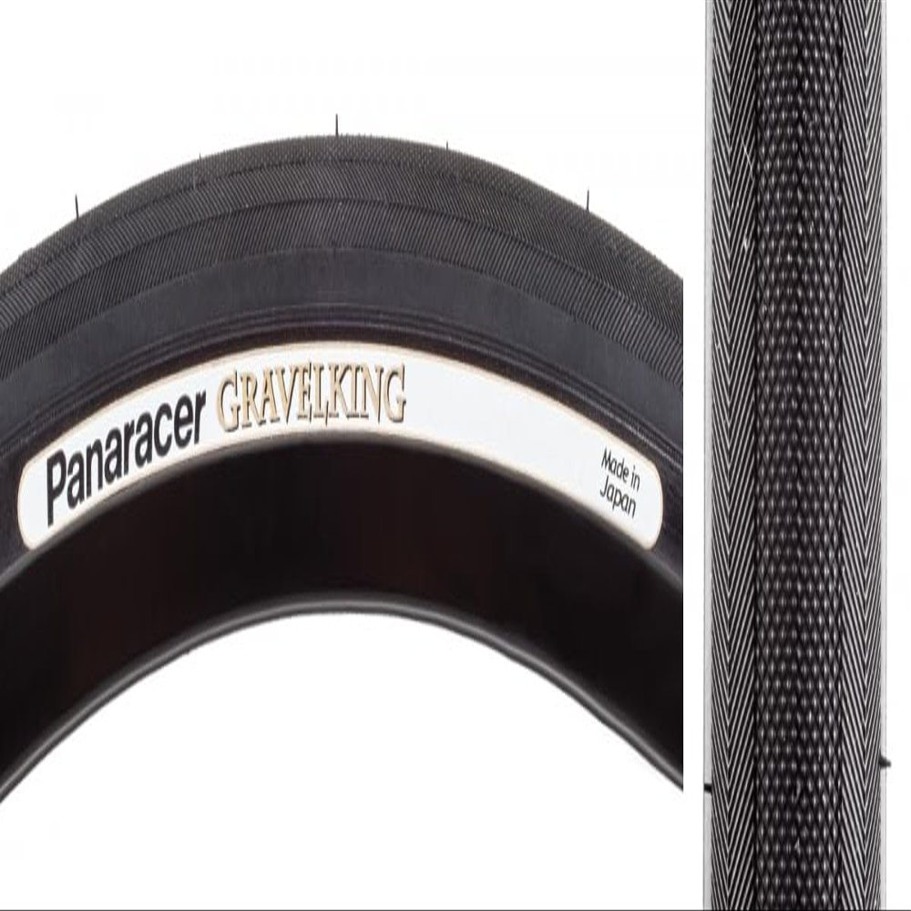 Panaracer Gravel King Slick 700x43 Tubeless TPI 95 Black/Black Reflective Road