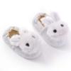 Kids Cartoon Slippers Soft Plush Cute Fuzzy Bedroom Indoor Warm Toddler Baby Boys Girls Non-Slip House Slip on Shoes. (Gray, 8.5-9Years) view 1