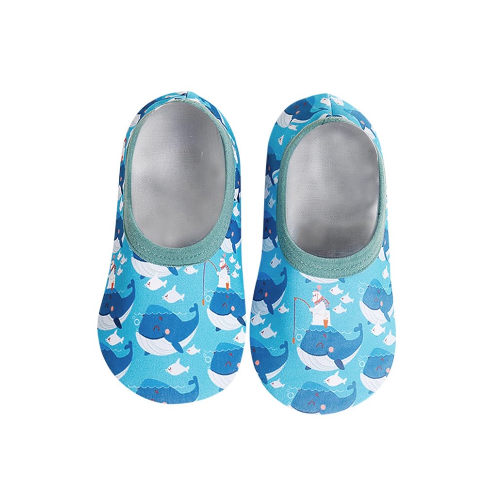 Kids Water Shoes Toddler Boys Girls Non-Slip Quick Dry Aqua Socks Lightweight Barefoot Pool Beach Sports Swim Shoes. (Blue, 6-9Months)