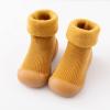 Toddler Baby Sock Shoes Non- Sole Floor Slipper Boys Girls Breathable Thick Indoor Outdoor Winter Warm Shoes Socks. (Yellow, 26) view 2