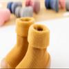 Toddler Baby Sock Shoes Non- Sole Floor Slipper Boys Girls Breathable Thick Indoor Outdoor Winter Warm Shoes Socks. (Yellow, 26) view 4
