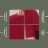 JMR Mens Thermal Shirt Long Sleeve - Heavyweight 100% Cotton Waffle Weave Top, Warm Breathable Base Layer or Standalone Cold Weather Essential (Burgundy) view 4