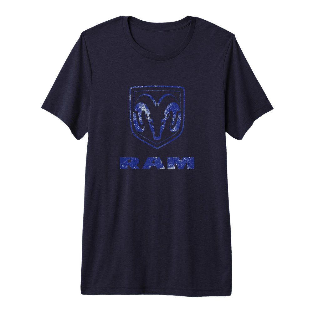 Mens RAM Trucks Logo Distressed Premium Tri-blend T-Shirt