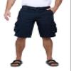 X RAY RAW X Mens Belted Cargo Shorts, Relaxed Fit Casual Knee Length Cargo Shorts for Men, Navy, 40 view 1