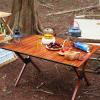 Camping Foldable Table Outdoor Portable Aluminum Alloy Lightweight Roll Up Table Hiking Picnic Beach Roll Top Desk with Carry Bag,S(Length57.5cm) view 2