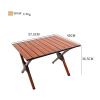 Camping Foldable Table Outdoor Portable Aluminum Alloy Lightweight Roll Up Table Hiking Picnic Beach Roll Top Desk with Carry Bag,S(Length57.5cm) view 3