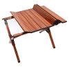 Camping Foldable Table Outdoor Portable Aluminum Alloy Lightweight Roll Up Table Hiking Picnic Beach Roll Top Desk with Carry Bag,S(Length57.5cm) view 4
