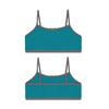 Buyless Fashion Girls Training Bra Cotton Cropped Cami Spaghetti Strap Brallete (10 Pack) - MT10-GA1-S Pinks view 3