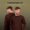 JMR Mens Thermal Shirt Long Sleeve - Heavyweight 100% Cotton Waffle Weave Top, Warm Breathable Base Layer or Standalone Cold Weather Essential (Brown) view 3