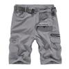Hiking Short Men's Quick Dry Golf Work Cargo Elastic Nylon Work Athletic Golf Surf Board Knee Travel Strechy Shorts with Pockets 191# Light Grey view 1
