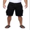 RAW X Mens Belted Cargo Shorts, Relaxed Fit Casual Knee Length Cargo Shorts for Men, Black, 42 view 1