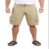 X RAY RAW X Mens Belted Cargo Shorts, Relaxed Fit Casual Knee Length Cargo Shorts for Men, Stone, 36 view 1