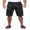 X RAY RAW X Mens Belted Cargo Shorts, Relaxed Fit Casual Knee Length Cargo Shorts for Men, Charcoal Camo, 34 view 1