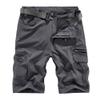Quick Dry Shorts Casual Men's Exercise Fitness Elastic Workout Hiker Running Gym Utility Short Sports Outdoor Recreation Gear 191# Grey view 1