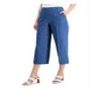 Kasper Womens Cropped Pull On Wide Leg Pants Blue XL view 1