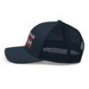 2nd Amendment - It's Better to Die On Your Feet Than to Live On Your Knees Military Patriotic Trucker Cap Mesh Adjustable Hat Navy view 3