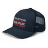 2nd Amendment - It's Better to Die On Your Feet Than to Live On Your Knees Military Patriotic Trucker Cap Mesh Adjustable Hat Navy view 4