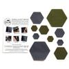 HEX Duo - Two Colour Kits - Hexagonal Down Jacket Self-Adhesive Repair Patches (Olive Green and Dark Gray) view 2