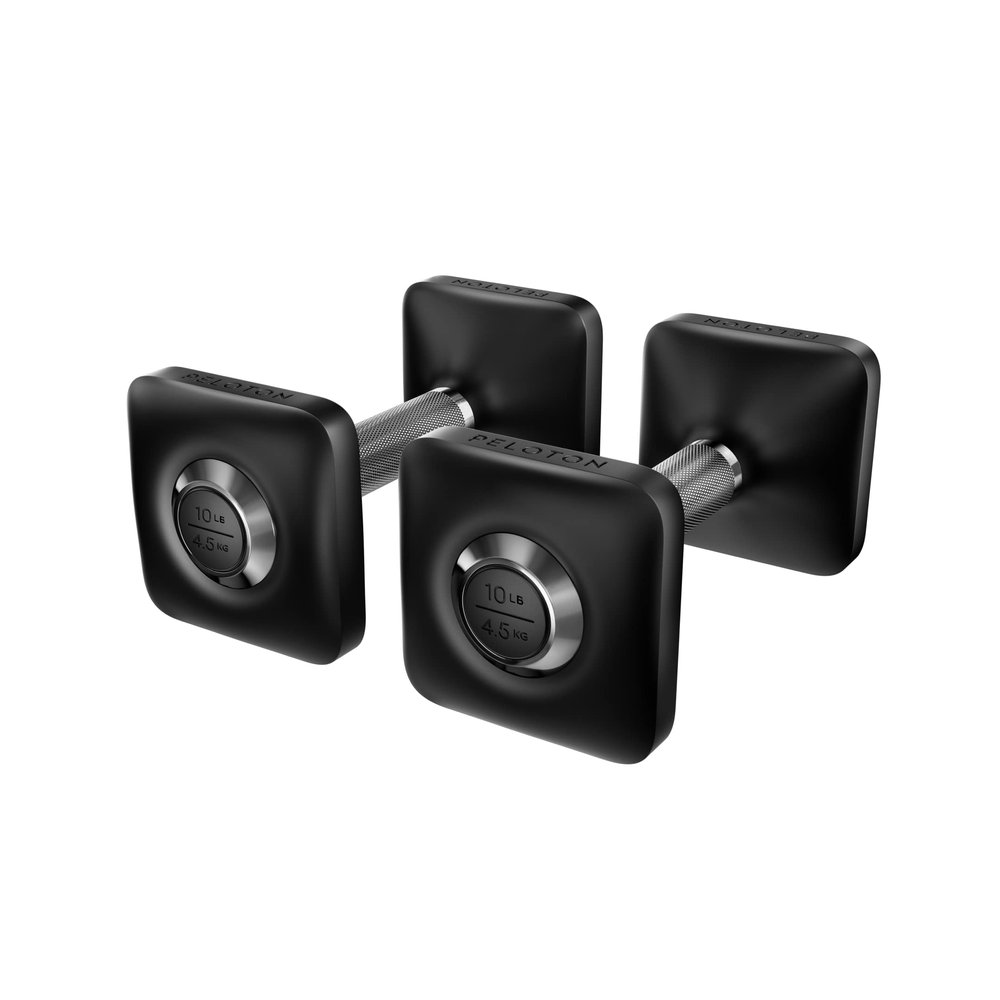 Peloton Dumbbells | Ergonomically Designed Pair of Cast Iron Weights With Urethane Coating and Nonslip Grip, Available in Set of Two - 10 lb