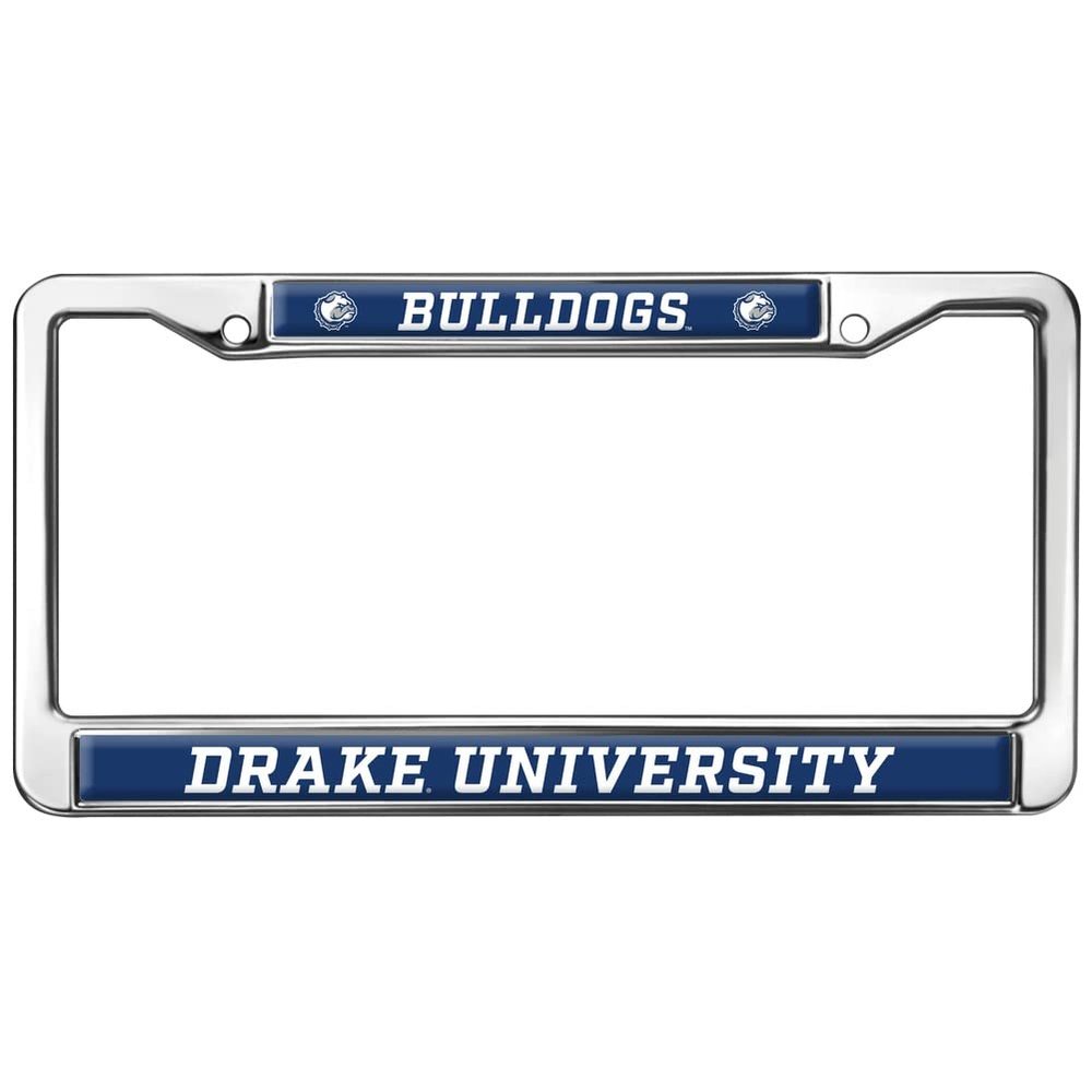 Drake Unversity Bulldogs Logo Full Size Standard License Plate Metal Frame