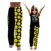 Paradise Towelwear Towel Pants for Swimmers  Cotton Terry Cloth Towel Pants  Beach Coverup  Resort Wear  Swim wear - Black Yellow Smiley Face (Size Kids XXS) view 1