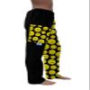 Paradise Towelwear Towel Pants for Swimmers  Cotton Terry Cloth Towel Pants  Beach Coverup  Resort Wear  Swim wear - Black Yellow Smiley Face (Size Kids XXS) view 3