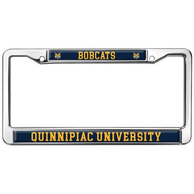 Quinnipiac University Bobcats Full Size Standard License Plate Metal Frame