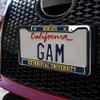 Quinnipiac University Bobcats Full Size Standard License Plate Metal Frame view 3