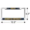 Quinnipiac University Bobcats Full Size Standard License Plate Metal Frame view 4