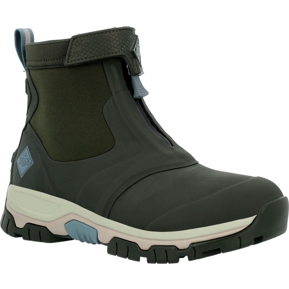 MUCK Women's Apex Mid Zip Ankle Boot, Forest Moss, Size 8(M)