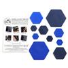 HEX Duo - Two Colour Kits - Hexagonal Down Jacket Self-Adhesive Repair Patches (Dark Blue and Royal Blue) view 2