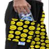 Paradise Towelwear Towel Pants for Swimmers  Cotton Terry Cloth Towel Pants  Beach Coverup  Resort Wear  Swim wear - Black Yellow Smiley Face (Size Kids M/L) view 4