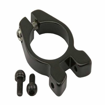 ALTALINE Bicycle Alloy Seat Post Clamp With Rear Rack Mount In Black, Multiple Sizes (34.9mm)