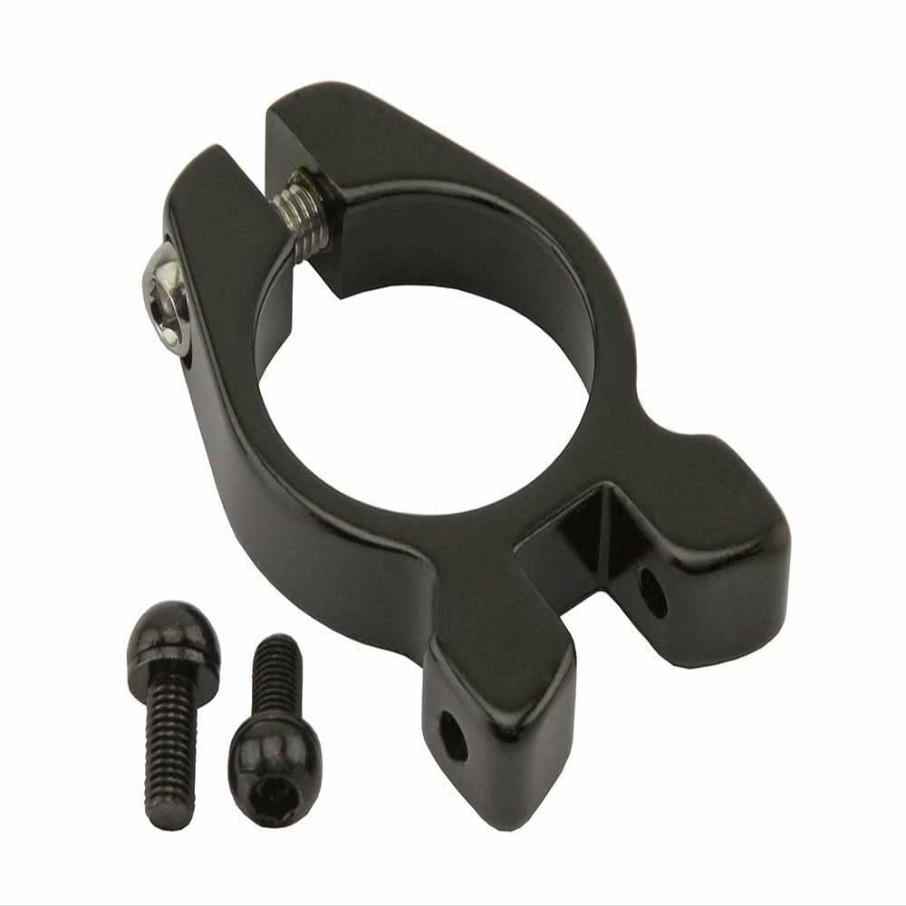 ALTALINE Bicycle Alloy Seat Post Clamp With Rear Rack Mount In Black, Multiple Sizes (34.9mm)