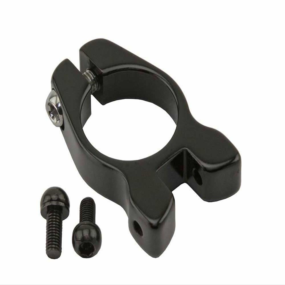 ALTALINE Bicycle Alloy Seat Post Clamp With Rear Rack Mount In Black, Multiple Sizes (31.8mm)