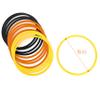 Speed & Agility Training Rings - Set of 12-16" Outer Diameter - with Carrycase - by Trademark Innovations (Yellow/Orange/Black) view 2