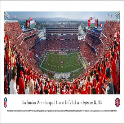 Blakeway Worldwide Panoramas, Inc. San Francisco 49ers - Inaugural Game at Levi'S Stadium - Panoramic Print