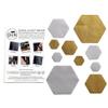 HEX Duo - Two Colour Kits - Hexagonal Down Jacket Self-Adhesive Repair Patches (Gold and Silver) view 2