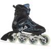 FILA Legacy Pro 84 Fitness Inline Skates for Women - Airflow Technology, 84mm Wheels, ABEC 7 Bearings, High Cuff Support - Black/Blue, Women 9 view 1