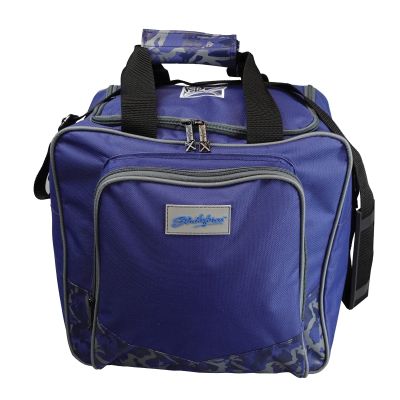 KR Strikeforce Krest Navy/Camo Single Bowling Ball Tote Bag Holds One Bowling Ball and Shoes Up to Size 14 (Navy/Camo)