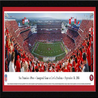 Blakeway Worldwide Panoramas, Inc. San Francisco 49ers - First Game at Levi's Stadium - Panoramic Print